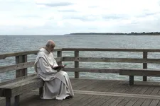 Salus (Toni Servillo) on the pier at Heiligendamm in The Confessions